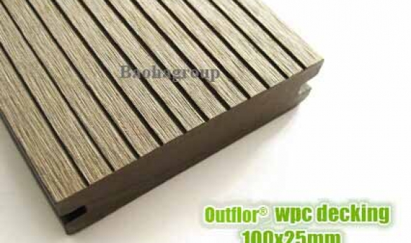 Sàn gỗ nhựa WPC ngoài trời tấm đặc OBM100S25